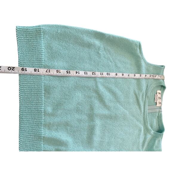 JSS Woman’s 3pcs suit Small knit wear blue teal wool blend USA classic luxury - Picture 8 of 16